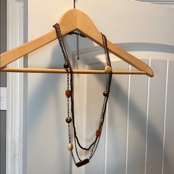 J.Jill 3 Chains on this statement piece necklace. - Picture 2 of 8